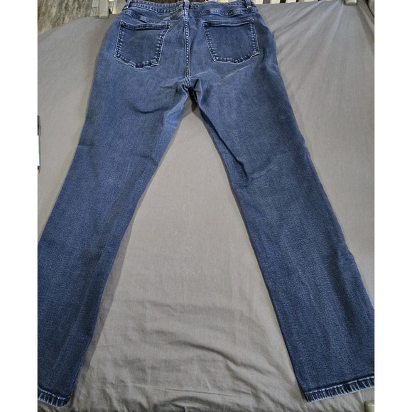 Talbots Curvy Straight Leg Jeans Women's Size 12 Blue Denim Stretch - Picture 4 of 12